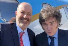 El ministro Federico Sturzenegger y el presidente Milei
