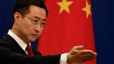 El vocero de la cancillería china, Lin Jian, rechazó las acusaciones de Trump.