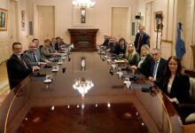 La directora del FMI, Kristalina Georgieva, y su comitiva participaron de una reunión de Gabinete ampliado en la Casa Rosada