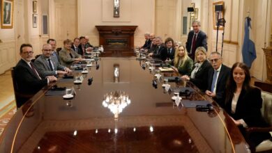 La directora del FMI, Kristalina Georgieva, y su comitiva participaron de una reunión de Gabinete ampliado en la Casa Rosada