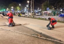 Finalizó el Milagro y la Municipalidad reforzó la limpieza en el centro de la ciudad