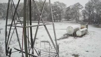 Una sorpresiva nevada tiñó de blanco a Córdoba y obligó a cerrar el Camino de las Altas Cumbres