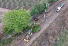 El municipio de Cerrillos refuerza el mantenimiento de los canales pluviales