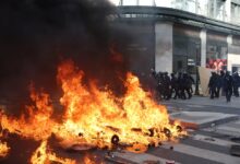 Tensión en París: la Policía se enfrenta con los manifestantes y ya hay 135 detenidos