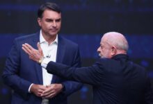 Con acusaciones de corrupción y chicanas, Lula y Flávio Bolsonaro debatieron a una semana del balotaje